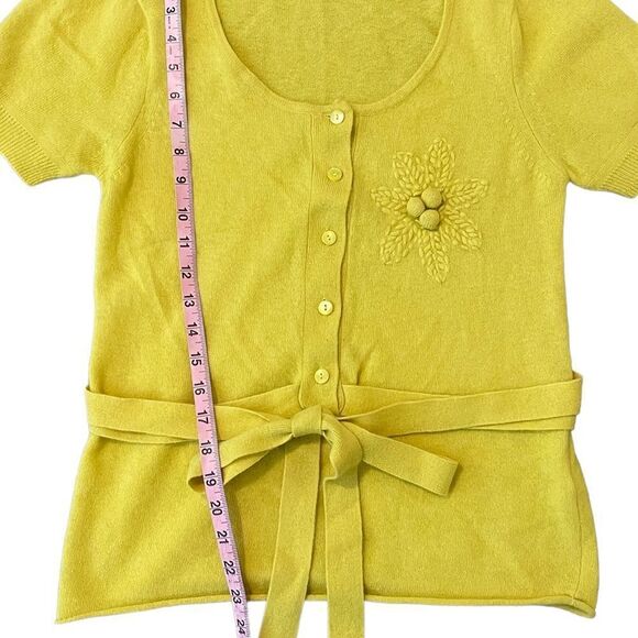 French Connection Angora & Lambswool Short Sleeve Sweater Top - Picture 12 of 13